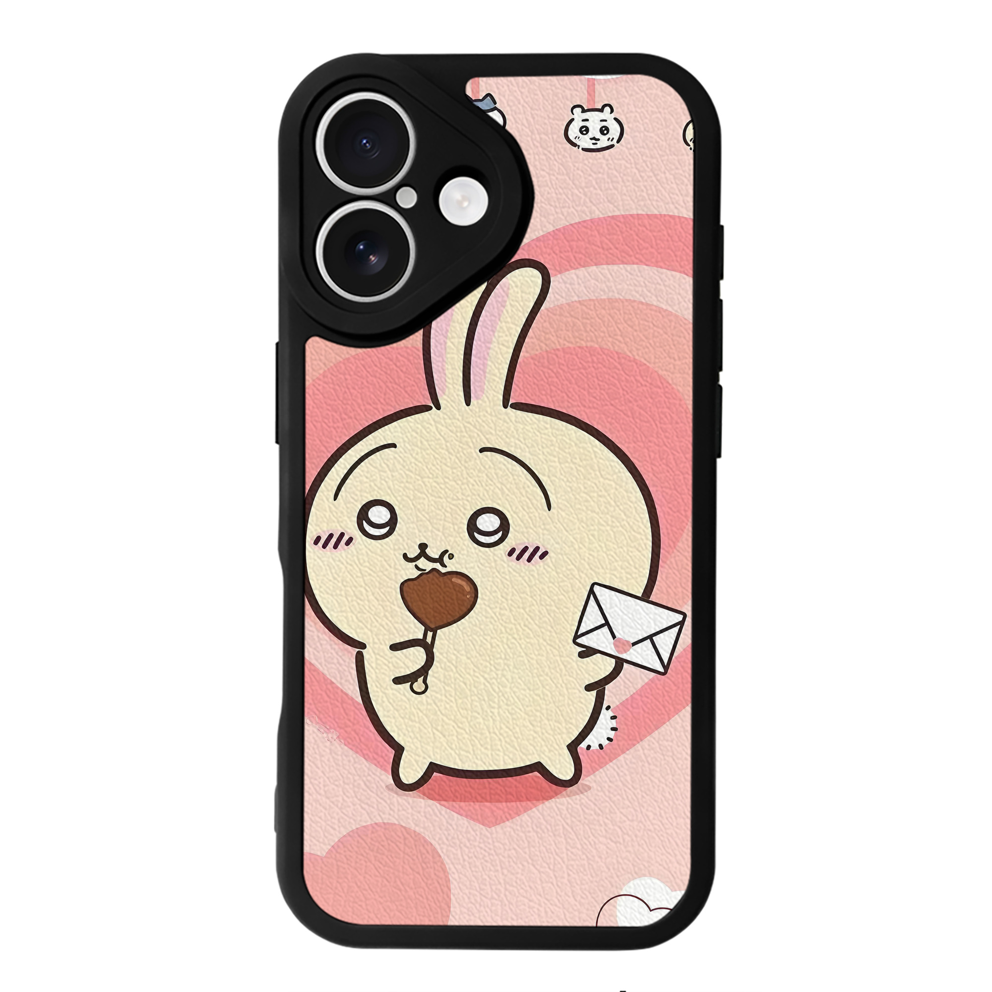 （画像用） ちいかわ Chii-kawa 【iPhone 16シリーズ対応】シリコンスマホケース（レザー調） 材質：シリコン